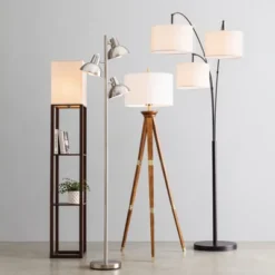 60"x16" Tripod Floor Lamp Oak Tone Wooden Finish - Threshold™: Elegant Standing Lighting, 3-Way Switch, UL Listed 15 60"x16" Tripod Floor Lamp Oak Tone Wooden Finish - Threshold™: Elegant Standing Lighting, 3-Way Switch, UL Listed -Threshold GUEST 12eb9924 86da 4a28 9eaa 3aaed057f6ef 1