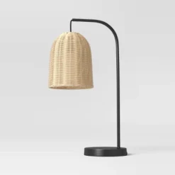 Addison Rattan Table Lamp Brown - Threshold™ -Threshold GUEST 13c0a3a6 944c 4c4e a336 319f57cdf7ef 1