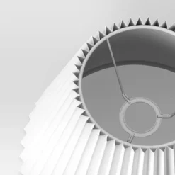 Small Pleated Lamp Shade White - Threshold™: Empire Shape, Cotton/Nylon, 7" H -Threshold GUEST 1863adae ab08 4eaf a6fa f647a3c5cf19