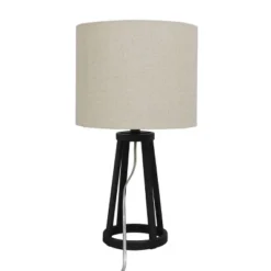 Medium Modern Industrial Assembled Table Lamp Black - Threshold™: UL Listed, Cotton-Linen Shade, Metal Body, No Bulb Included 15 Medium Modern Industrial Assembled Table Lamp Black - Threshold™: UL Listed, Cotton-Linen Shade, Metal Body, No Bulb Included -Threshold GUEST 19cc2006 fe39 45ed a7d0 b36f31d0c86a