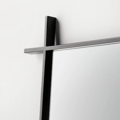 24" X 64" Footed Cross Corner Leaner Mirror Black - Threshold™ Designed With Studio McGee 2 24" X 64" Footed Cross Corner Leaner Mirror Black - Threshold™ Designed With Studio McGee - Image 2