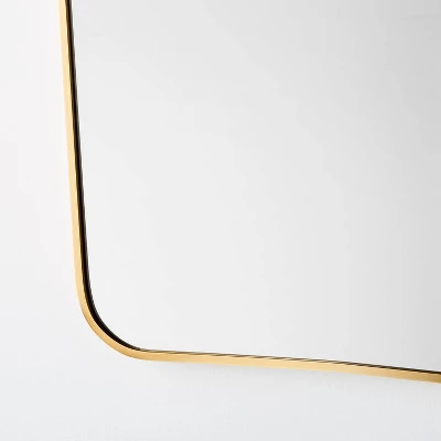 23" X 36" Metal Curved Top Mirror Gold - Threshold™ Designed With Studio McGee 2 23" X 36" Metal Curved Top Mirror Gold - Threshold™ Designed With Studio McGee - Image 2