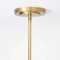 Wicker Dome Pendant With Opal Glass Ball Ceiling Light Brown - Threshold™ Designed With Studio McGee: Rattan Chandelier, ETL Listed -Threshold GUEST 375f791e 8ee1 4a31 978e 5a0fd121459d