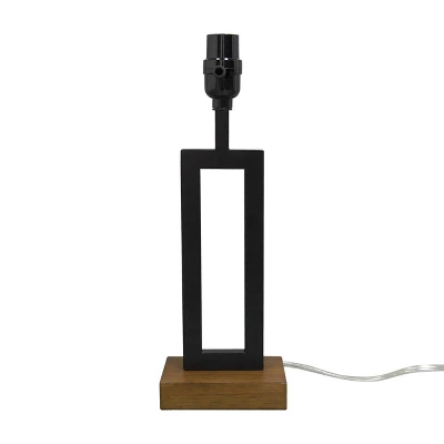 Weston Window Small Lamp Base Black - Threshold™: Modern Rectangle, No Assembly Required, ETL Listed 3 Weston Window Small Lamp Base Black - Threshold™: Modern Rectangle, No Assembly Required, ETL Listed - Image 3