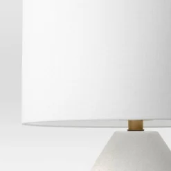 20.5"x12.5" Modern Table Lamp Black/White - Threshold™: Ceramic Base, Linen Shade, UL Listed, No Assembly Required -Threshold GUEST 3fc9e165 4d0a 49b4 a16e 9eb273e436dc