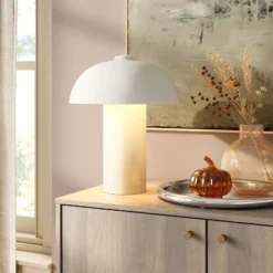 Ceramic On Ceramic Table Lamp White - Threshold™