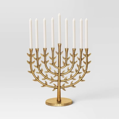 Tree Of Life Menorah Gold - Threshold™ 2 Tree Of Life Menorah Gold - Threshold™ - Image 2