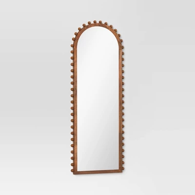 25"x65" Carved Beaded Floor Mirror - Threshold™ 2 25"x65" Carved Beaded Floor Mirror - Threshold™ - Image 2