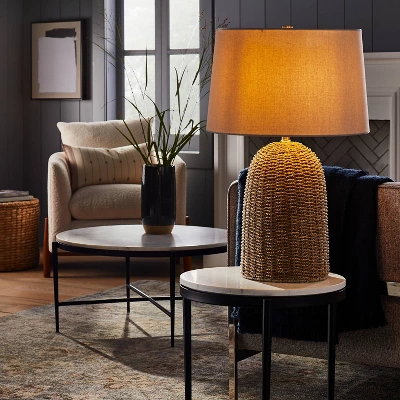 Large Seagrass Table Lamp (Includes LED Light Bulb) Natural - Threshold™ Designed With Studio McGee 2 Large Seagrass Table Lamp (Includes LED Light Bulb) Natural - Threshold™ Designed With Studio McGee - Image 2