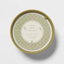 13oz Footed Textured Ceramic Dish With Dustcover Fresh Linen & Sea Salt Green - Threshold™ -Threshold GUEST 6688719a 6666 4cac a98c dec431215c8d