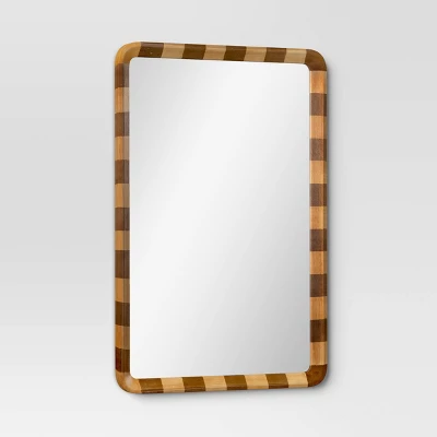 24"x36" Striped Wall Mirror - Threshold™ 2 24"x36" Striped Wall Mirror - Threshold™ - Image 2