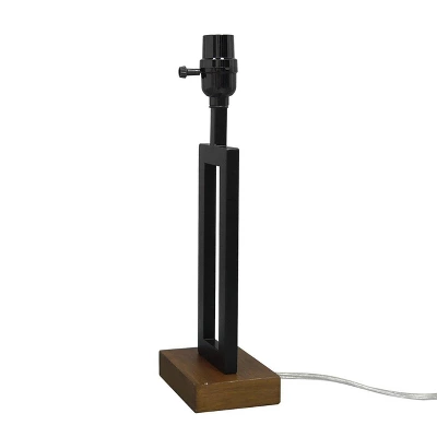 Weston Window Small Lamp Base Black - Threshold™: Modern Rectangle, No Assembly Required, ETL Listed 4 Weston Window Small Lamp Base Black - Threshold™: Modern Rectangle, No Assembly Required, ETL Listed - Image 4