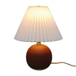 Oval Table Lamp With Pleated Shade (Includes LED Light Bulb) Red - Threshold™ Designed With Studio McGee 15 Oval Table Lamp With Pleated Shade (Includes LED Light Bulb) Red - Threshold™ Designed With Studio McGee -Threshold GUEST 763f0407 a81f 46e4 8c04 f88c91961159