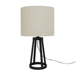 Medium Modern Industrial Assembled Table Lamp Black - Threshold™: UL Listed, Cotton-Linen Shade, Metal Body, No Bulb Included 13 Medium Modern Industrial Assembled Table Lamp Black - Threshold™: UL Listed, Cotton-Linen Shade, Metal Body, No Bulb Included -Threshold GUEST 76ff91ca c377 471b af4b c11f51a8500f