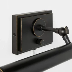 Wall Plug-in Sconce Black - Threshold™ Designed With Studio McGee: Integrated LED, Iron Shade, ETL Listed, Modern Decor -Threshold GUEST 856552d9 993f 4dbc 9f9d 2e4f3cef4745