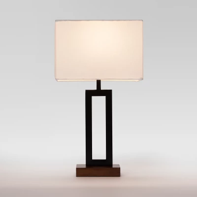 Weston Window Small Lamp Base Black - Threshold™: Modern Rectangle, No Assembly Required, ETL Listed 2 Weston Window Small Lamp Base Black - Threshold™: Modern Rectangle, No Assembly Required, ETL Listed - Image 2