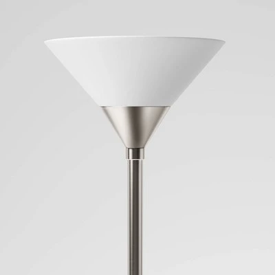 Torchiere Floor Lamp With Glass Shade - Threshold™ 2 Torchiere Floor Lamp With Glass Shade - Threshold™ - Image 2