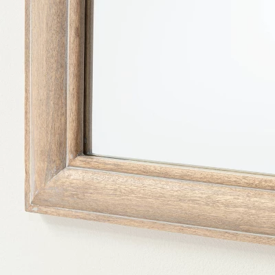 24" X 64" Wood Floor Mirror - Threshold™ Designed With Studio McGee: Natural Finish, Standing, No Assembly Required 2 24" X 64" Wood Floor Mirror - Threshold™ Designed With Studio McGee: Natural Finish, Standing, No Assembly Required - Image 2