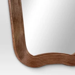 22"x30" Ribbed Wood Wall Mirror - Threshold™ -Threshold GUEST 9d97b853 4d36 4ed5 b76d 8d273275e743