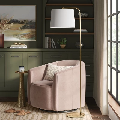 New Traditional Downbridge Floor Lamp Brass - Threshold™ 2 New Traditional Downbridge Floor Lamp Brass - Threshold™ - Image 2