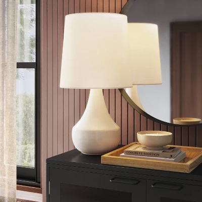 Montreal Wren Assembled Table Lamp White - Threshold™ 1 Montreal Wren Assembled Table Lamp White - Threshold™