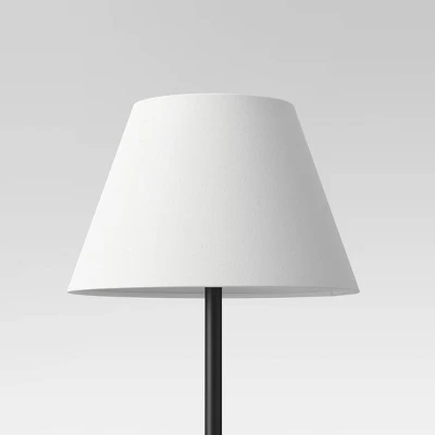 Small Empire Lamp Shade White - Threshold™: Cotton Polyester, Slip Uno Fitter, No Assembly Required 1 Small Empire Lamp Shade White - Threshold™: Cotton Polyester, Slip Uno Fitter, No Assembly Required