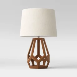 Large Wood Geo Assembled Table Lamp - Threshold™ 9 Large Wood Geo Assembled Table Lamp - Threshold™ -Threshold GUEST a81d2d5f 9840 4146 aad2 1305e5961548