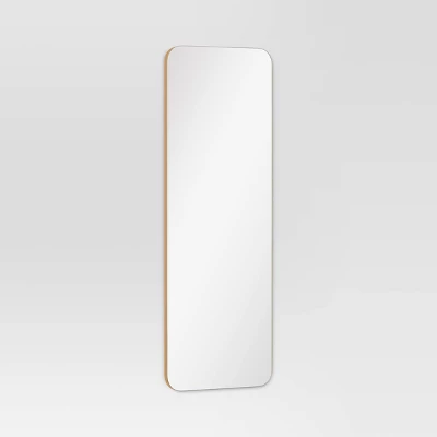 20" X 60" Infinity Full Length Mirror Brass - Threshold™: Modern Leaning, Wall Mountable 2 20" X 60" Infinity Full Length Mirror Brass - Threshold™: Modern Leaning, Wall Mountable - Image 2