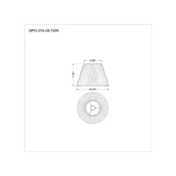 Small Pleated Lamp Shade White - Threshold™: Empire Shape, Cotton/Nylon, 7" H -Threshold GUEST cdc65132 59d3 474f b824 1eb935235c85