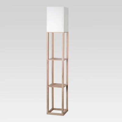 Alabaster Shelf Floor Lamp Light Brown - Threshold™ 4 Alabaster Shelf Floor Lamp Light Brown - Threshold™ - Image 4