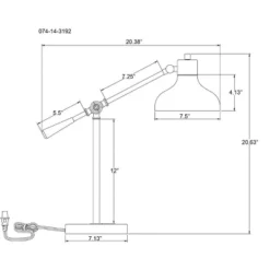 Crosby Schoolhouse Desk Lamp Black - Threshold™: Adjustable Stand, ETL Listed, Metal Shade, No Assembly Required 7 Crosby Schoolhouse Desk Lamp Black - Threshold™: Adjustable Stand, ETL Listed, Metal Shade, No Assembly Required -Threshold GUEST f1e5b1e8 2901 40b4 8e4d 879164dbd81b