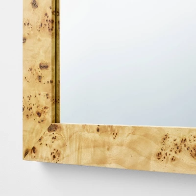 24"x30" Burl Wood Wall Mirror - Threshold™ Designed With Studio McGee 2 24"x30" Burl Wood Wall Mirror - Threshold™ Designed With Studio McGee - Image 2
