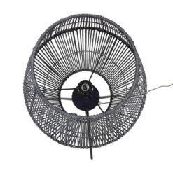 Diamond Tripod Floor Lamp Black With Rattan Shade (Includes LED Light Bulb) - Threshold™: Nautical Standing Illumination -Threshold GUEST fdd99da4 1eb6 4ca9 8363 f65a40cfc09f