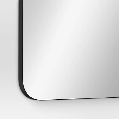 20" X 60" Infinity Full Length Mirror Black - Threshold™ 3 20" X 60" Infinity Full Length Mirror Black - Threshold™ - Image 3