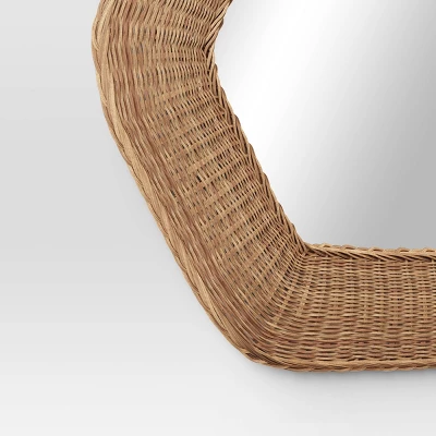 30"x33" Woven Wall Mirror - Threshold™ 3 30"x33" Woven Wall Mirror - Threshold™ - Image 3