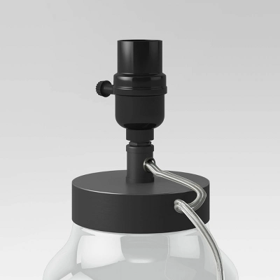 Casual Fillable Small Lamp Base Clear - Threshold™: Glass Accent, No Assembly Required, UL Listed 2 Casual Fillable Small Lamp Base Clear - Threshold™: Glass Accent, No Assembly Required, UL Listed - Image 2